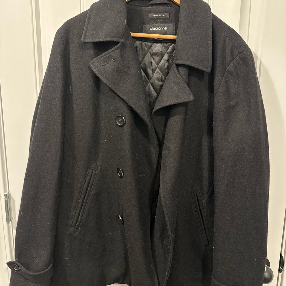 Claiborne Black Pea Coat
